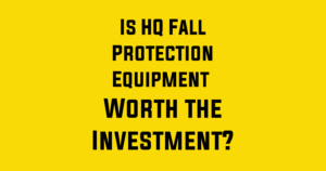 Black Text on Yellow Background: "Is High Quality Protection Equipment Worth the Investment?"