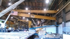 Overhead crane system updates provided by Service Crane Company at PK USA