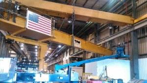 Overhead crane system updates provided by Service Crane Company at PK USA